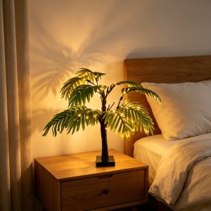 1 piece 27.55-inch high-quality artificial potted palm plant